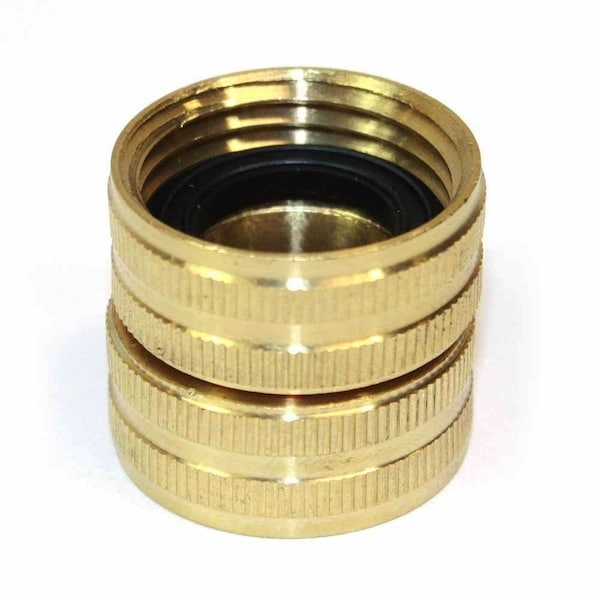 Interstate Pneumatics 3/4 Inch GHT Female x 3/4 Inch GHT Female Water Hose Fitting - Swivel FGF00S - main